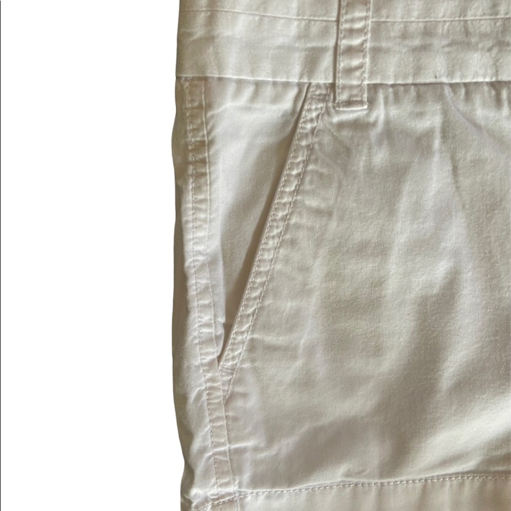 J.Crew factory white chinos broken in  100 percent cotton size O - Picture 6 of 8